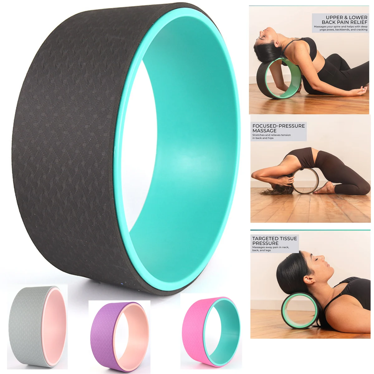 Back Stretcher Back Cracker Yoga Wheel Roller 1