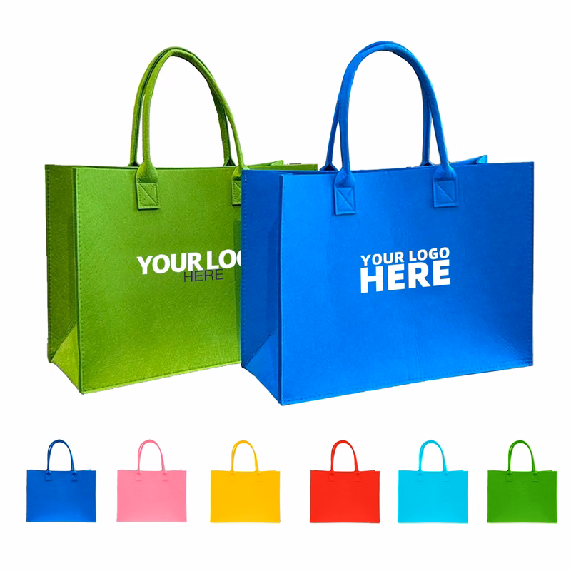Felt Tote Bag With Handle