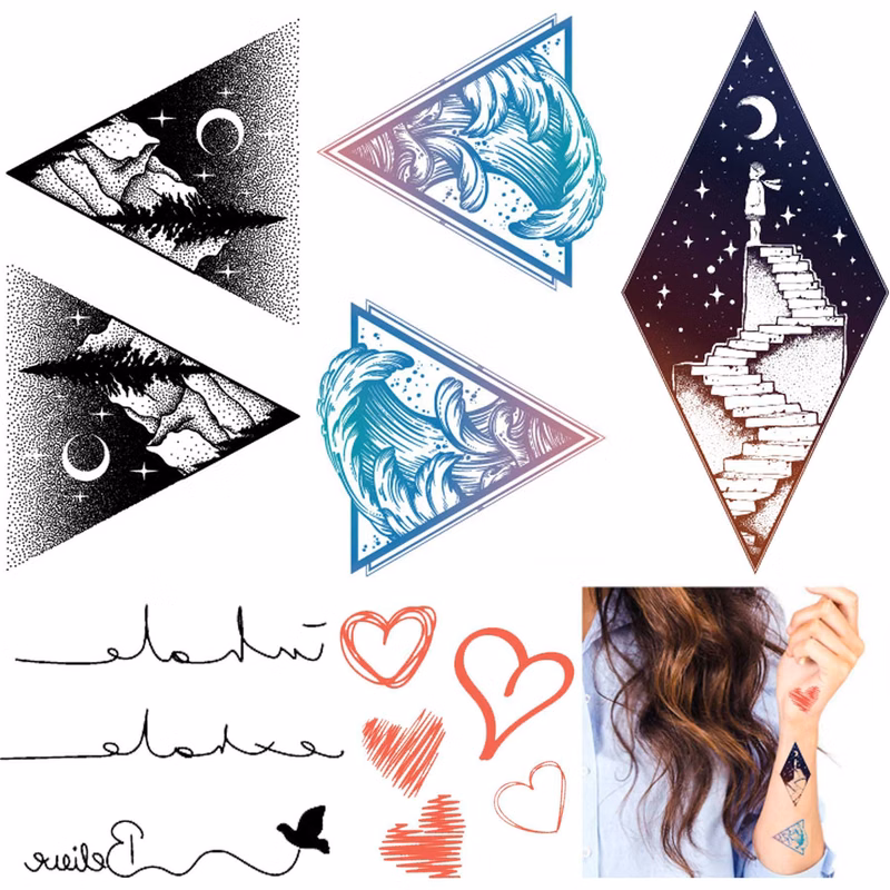 2"x 2" Custom Temporary Tattoos