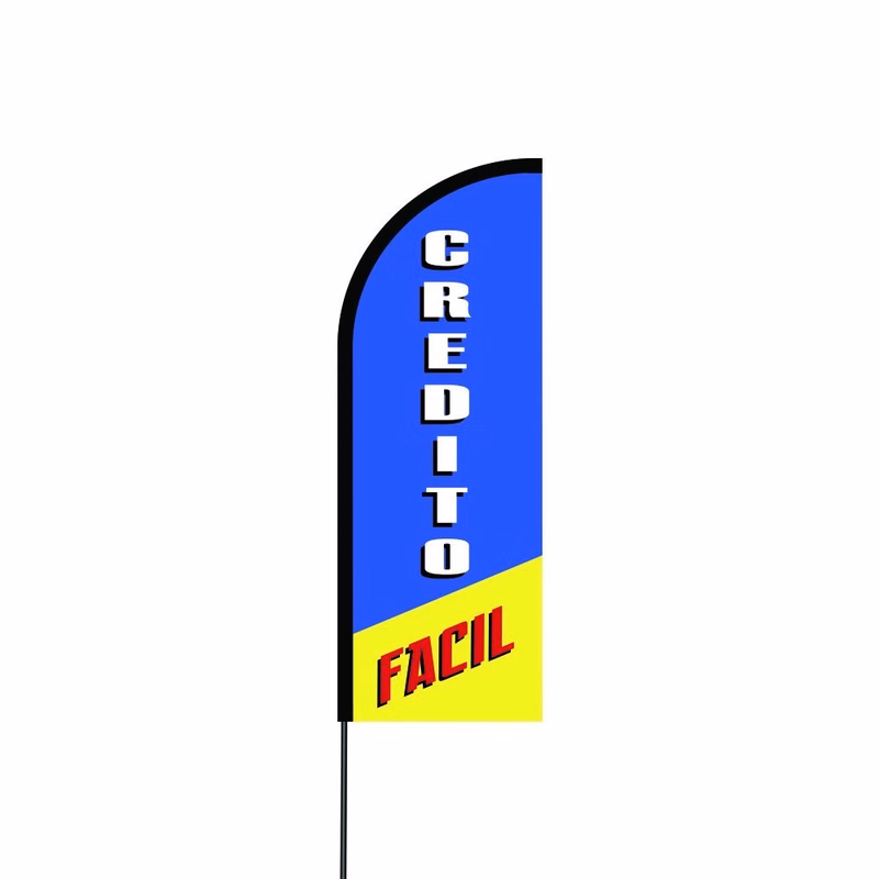 Credito Facil Flag Kit 11' Feet Feather Flag Sign Outdoor Banner feather banners