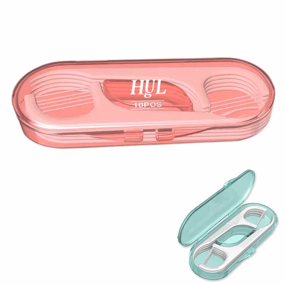 10PCS Portable Dental Floss Picks Set w/ Case