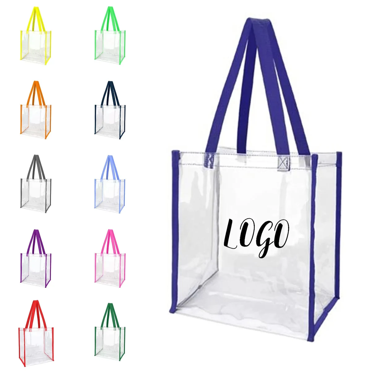 Clear Pvc Stadium Tote Bag 1