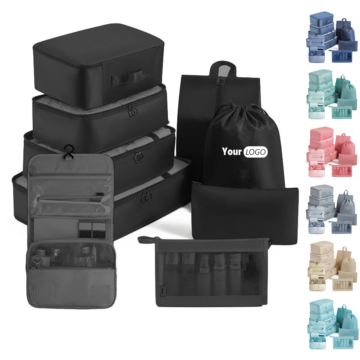 Packing Cubes - 9 PCS Travel Luggage Organizers Set 1