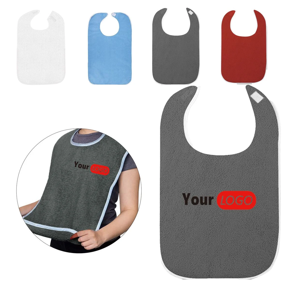 Reusable Pocket Mealtime Apron 1