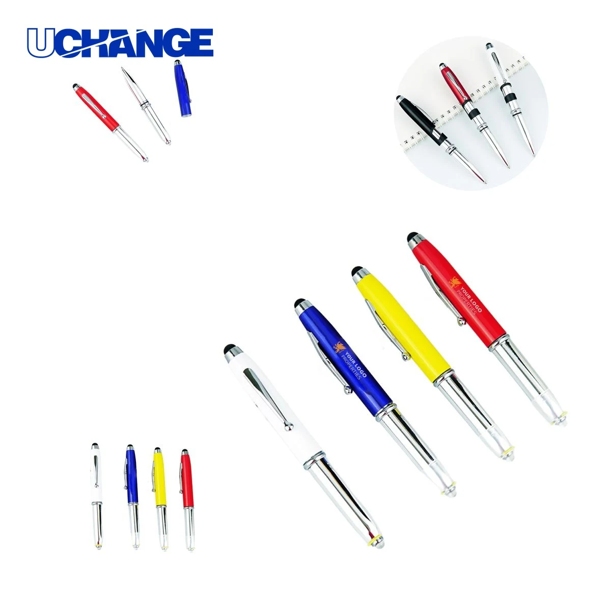 Multifunctional LED Ballpoint Pen With Stylus Tip 1