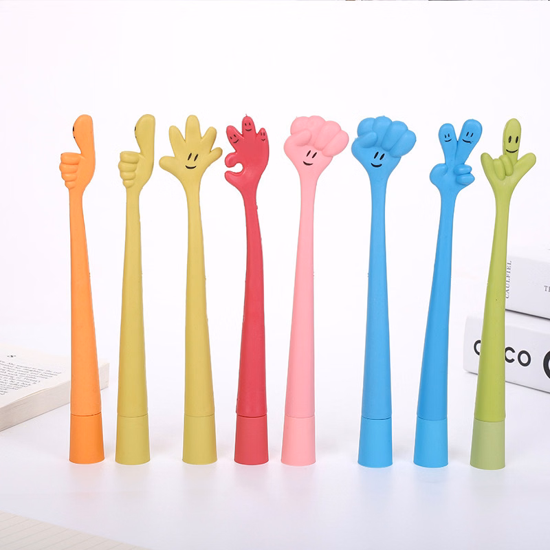 Funny Bending Hand Sign Ballpoint Pens for School Office