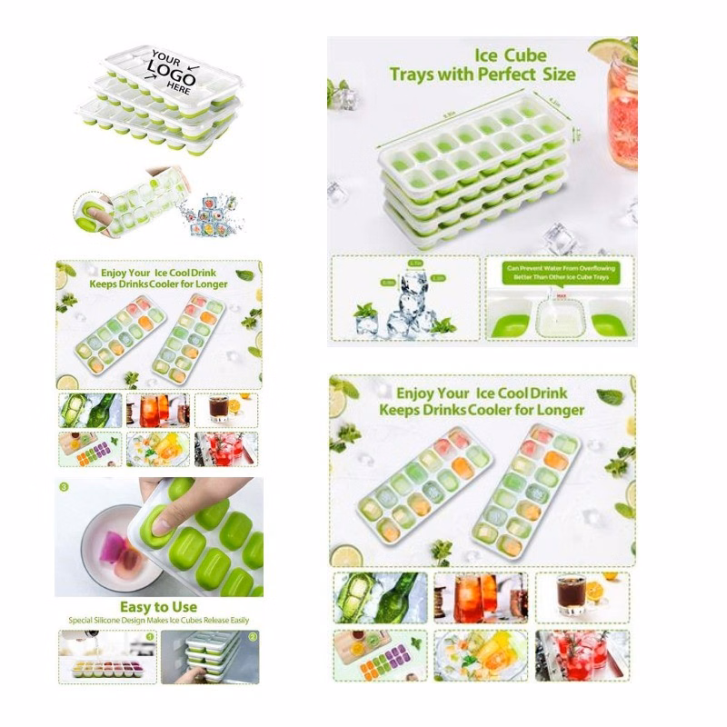 Flexible Silicone Ice Cube Tray
