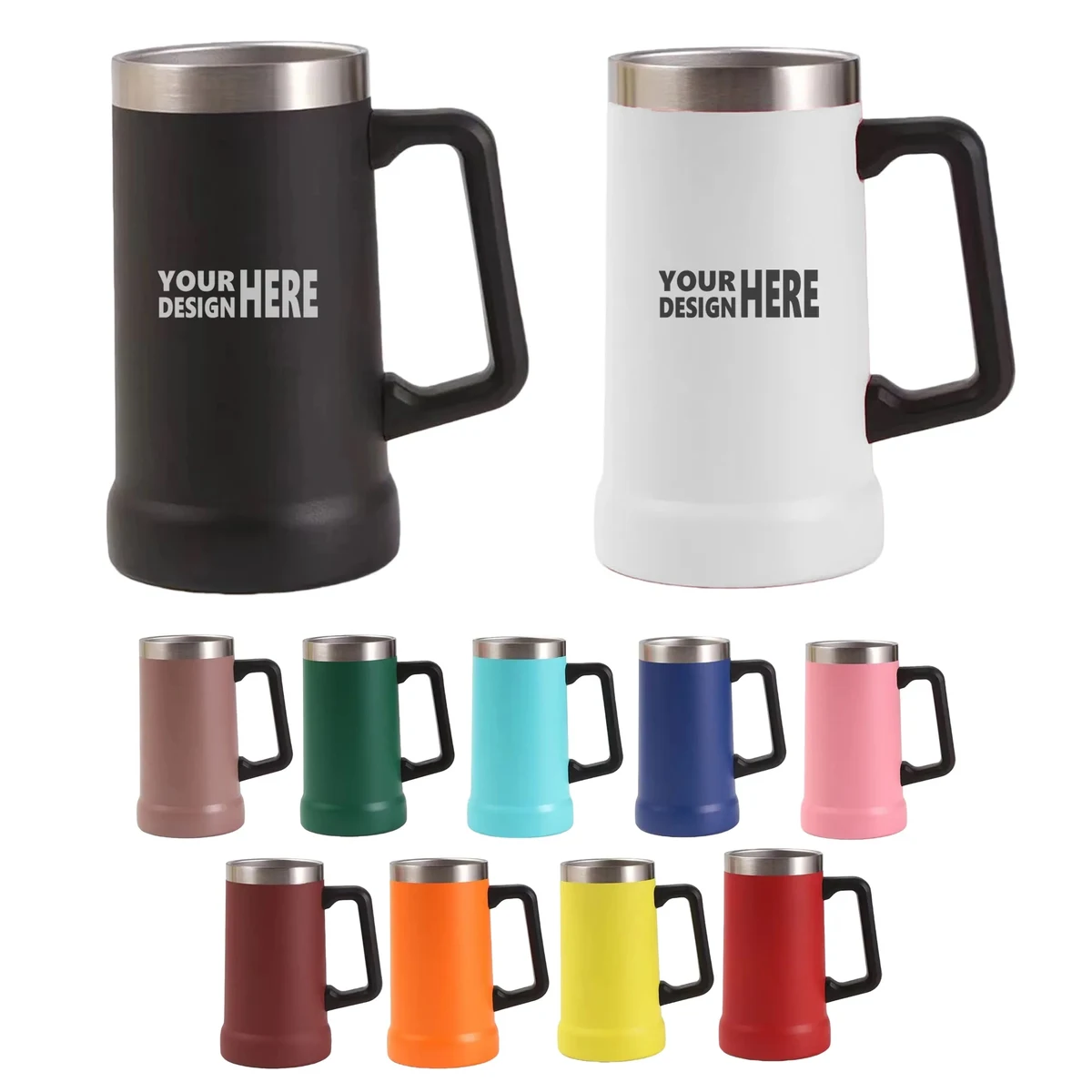 24 oz Stainless Steel Beer Mug 1
