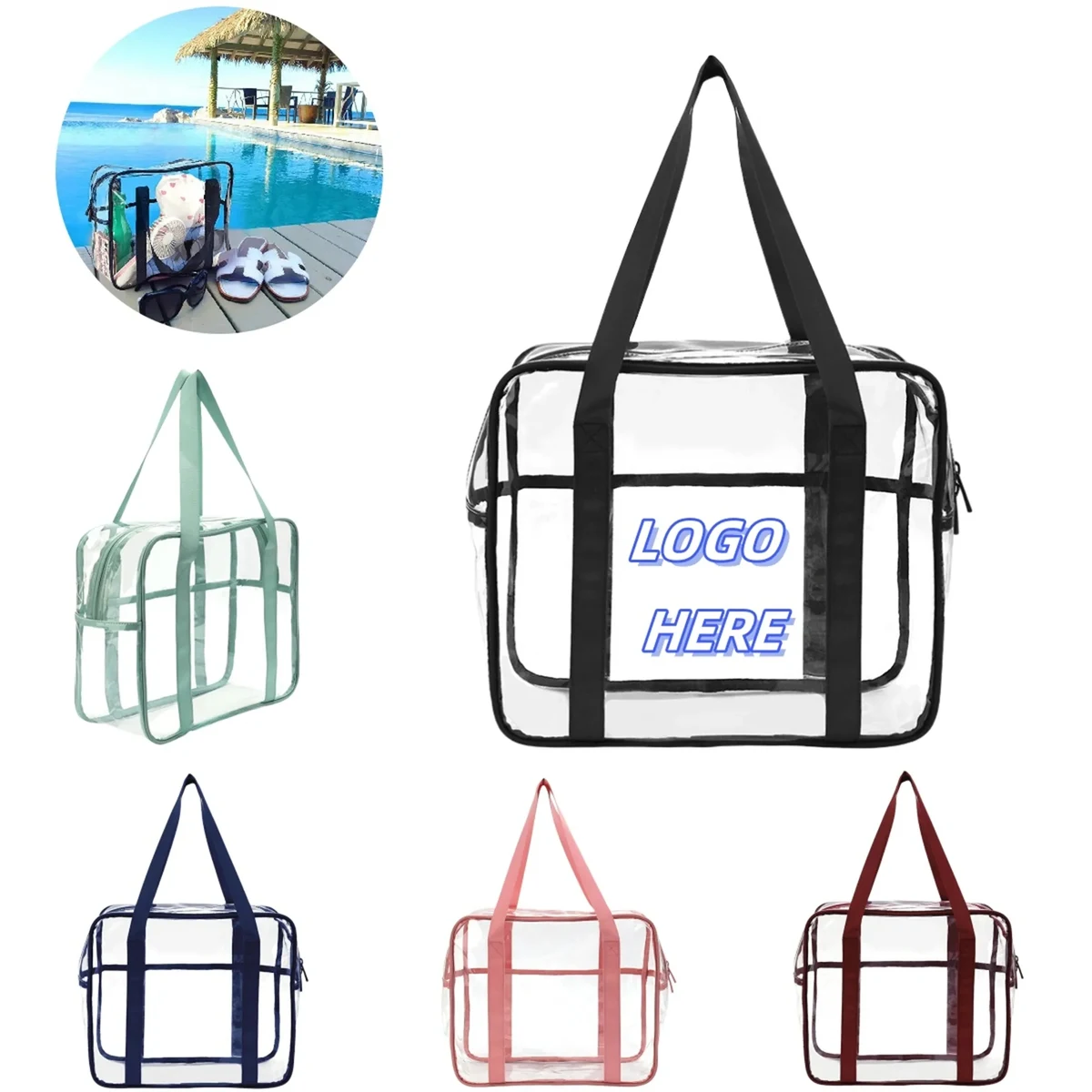 Waterproof Clear Travel Makeup Bag 1