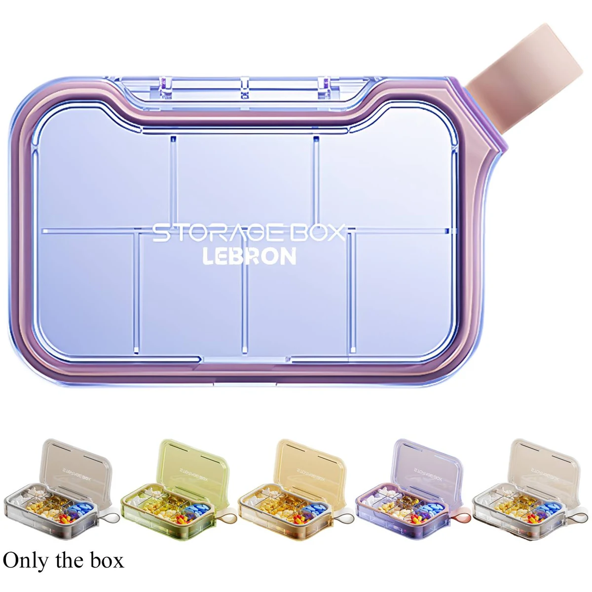 Portable Moisture-Proof Pill Organizer Box 1