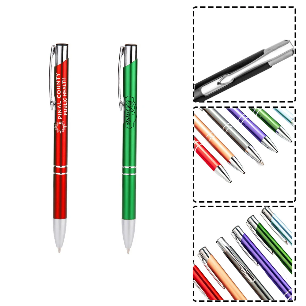 " Slim Aluminum Comfort Grip Ballpoint Promotional Pen" 1