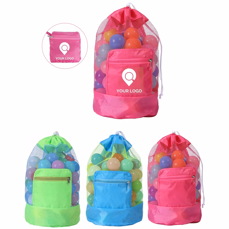 Durable Mesh Beach Toy Backpack - Lightweight & Spacious