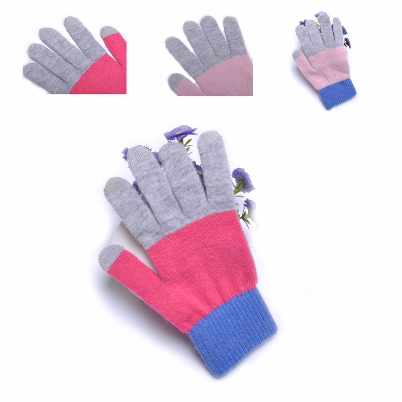 Warm Knit Touch Screen Gloves In Winter