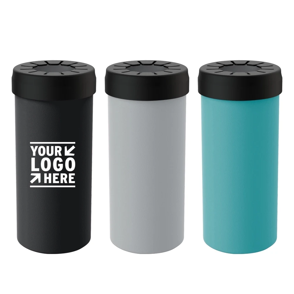 24Oz Stainless Steel Vacuum Insulated Can Cooler, custom koozie with logo imprint 1