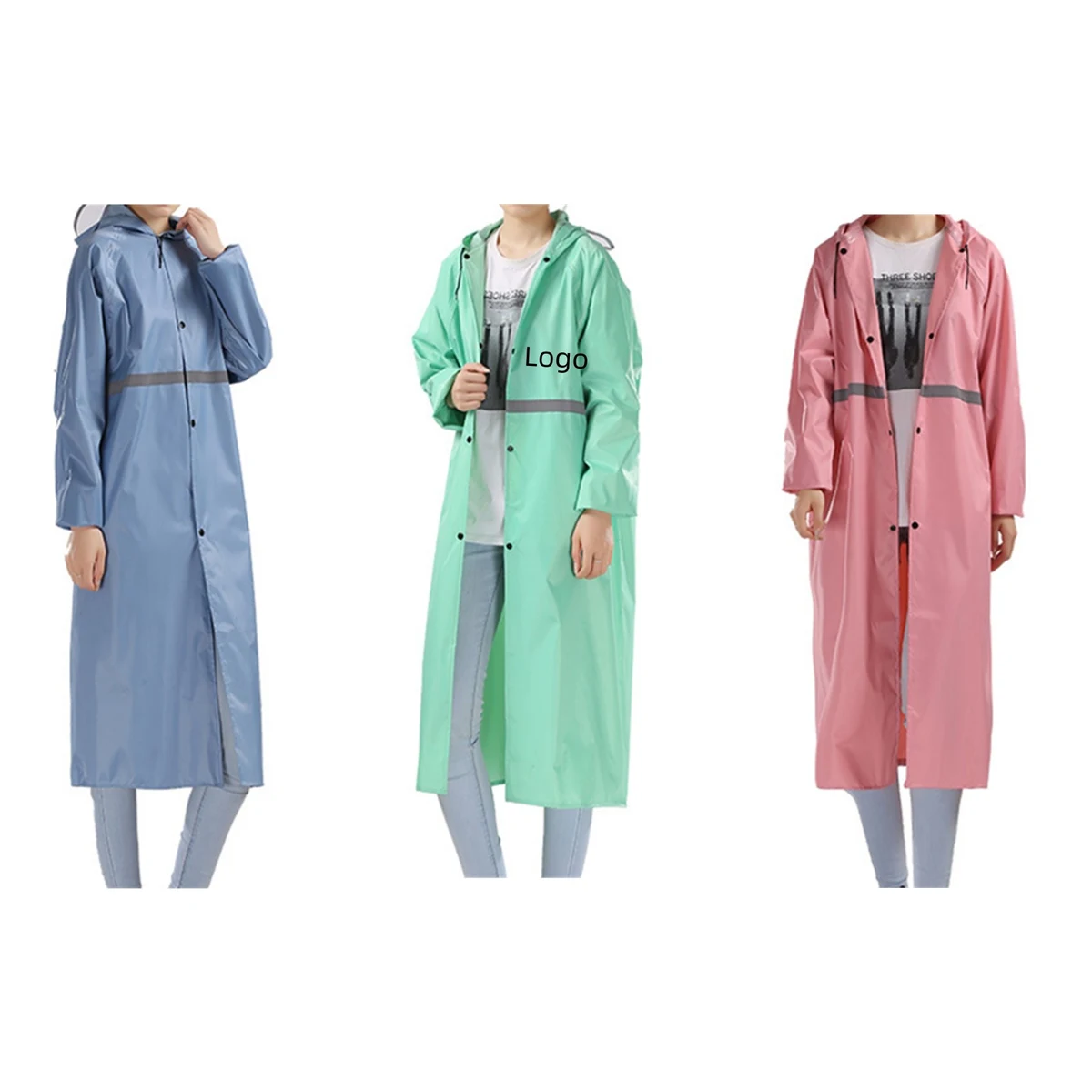 Women Waterproof Hooded Raincoat 1
