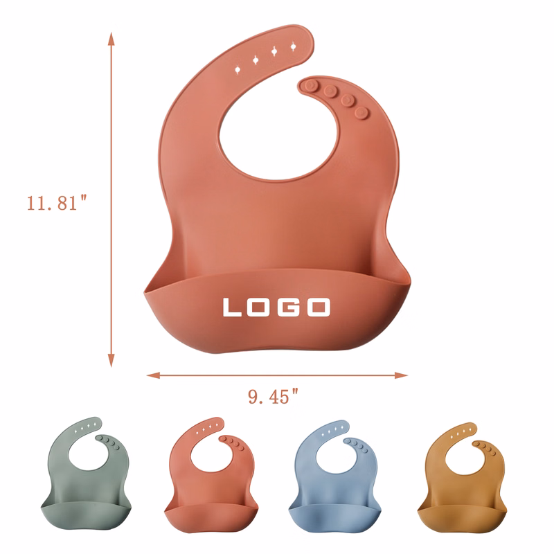 MOQ100 Children'S Silicone Bibs