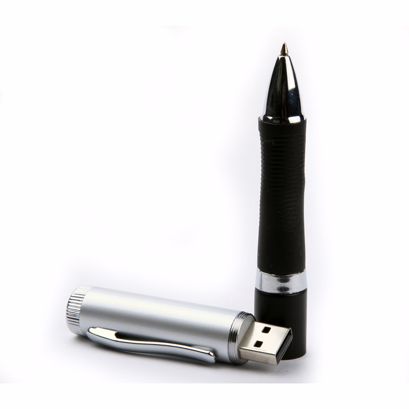 Pen USB Flash Drive with Rubberized Grip