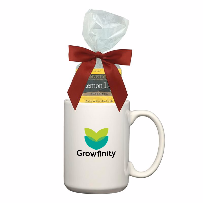 15 Oz. Customizable Full-Color Mug with Tea Bags