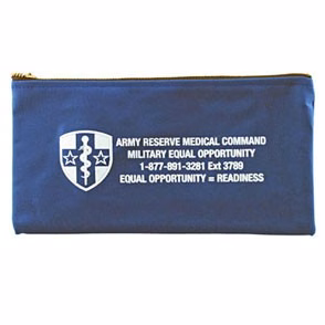 10 Oz. Colored Canvas Deluxe Deposit/ Organizer Bag (10 1/2"x5 1/2")