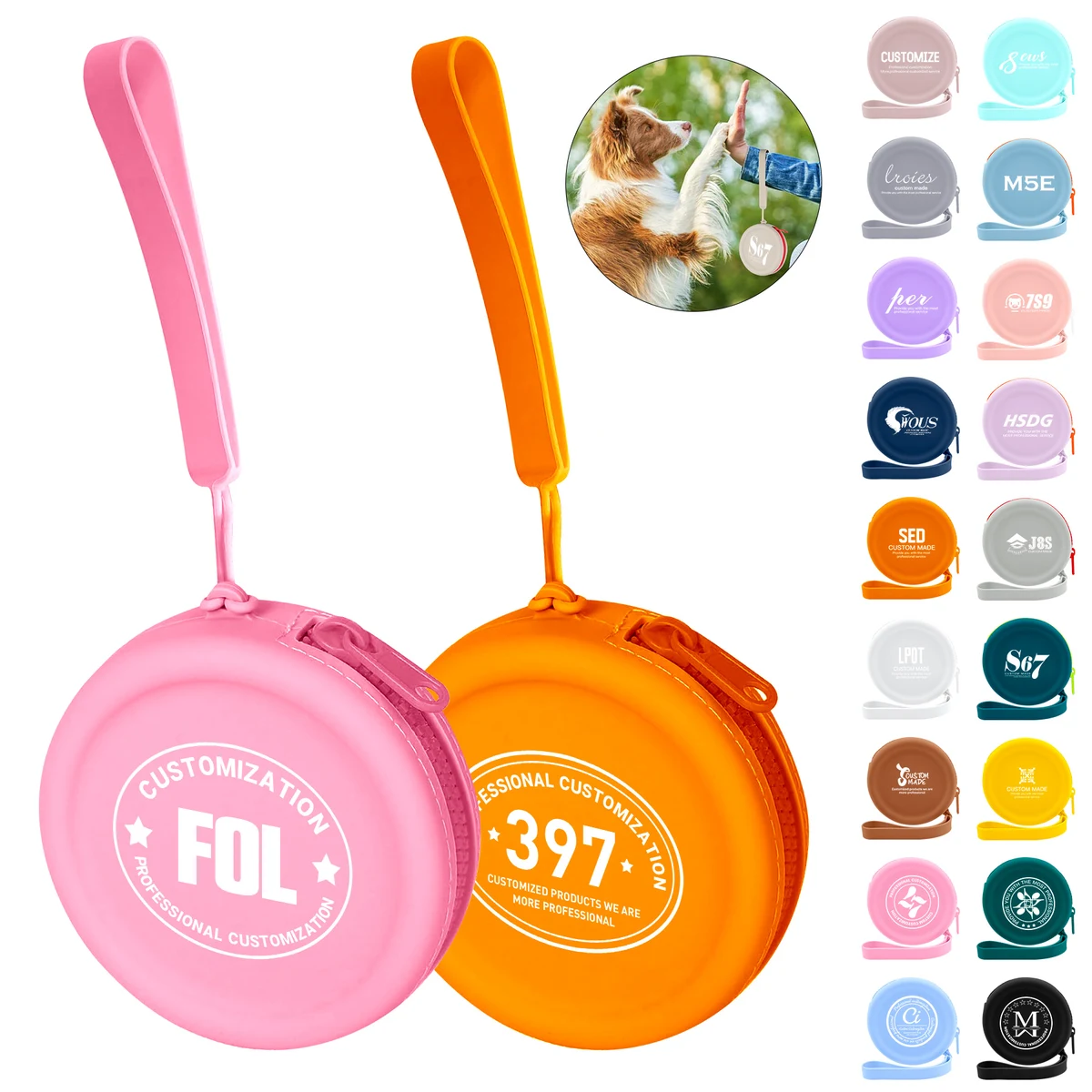 Silicone Round Coin Purse With Zipper 1