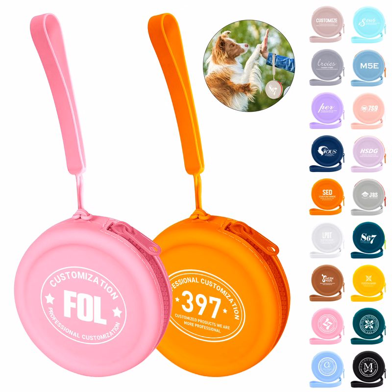 Silicone Round Coin Purse With Zipper