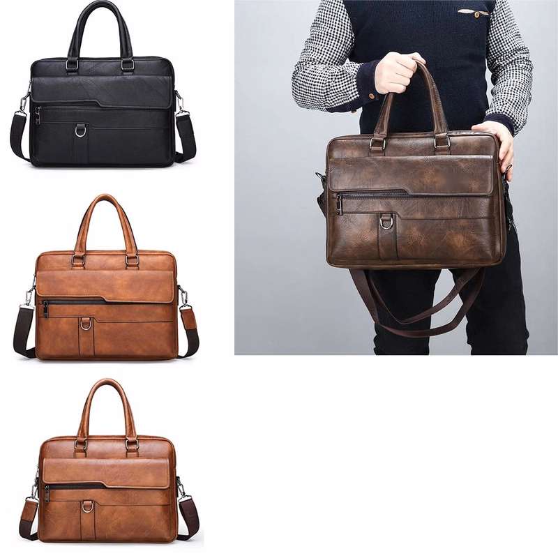 Leather briefcases