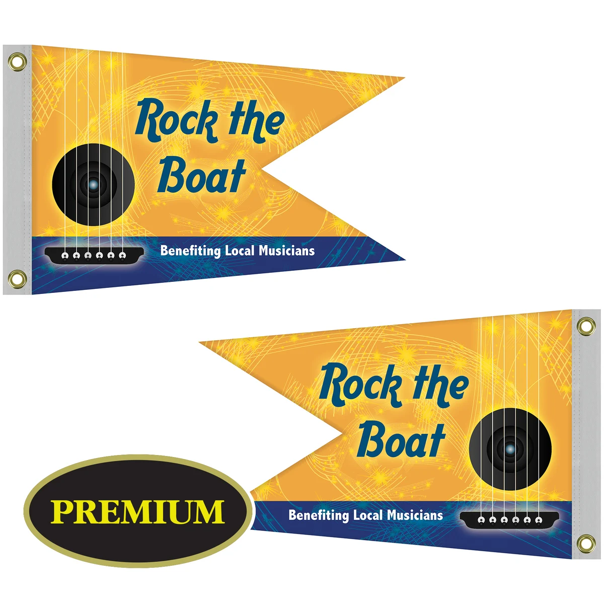 Double Sided Knitted Polyester Swallowtail Boat Flag (16"x24") 1