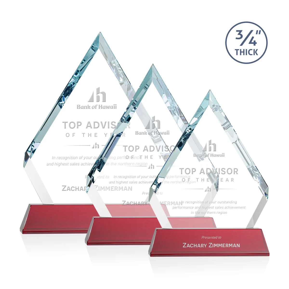 Apex Award on Newhaven Base - Red 1