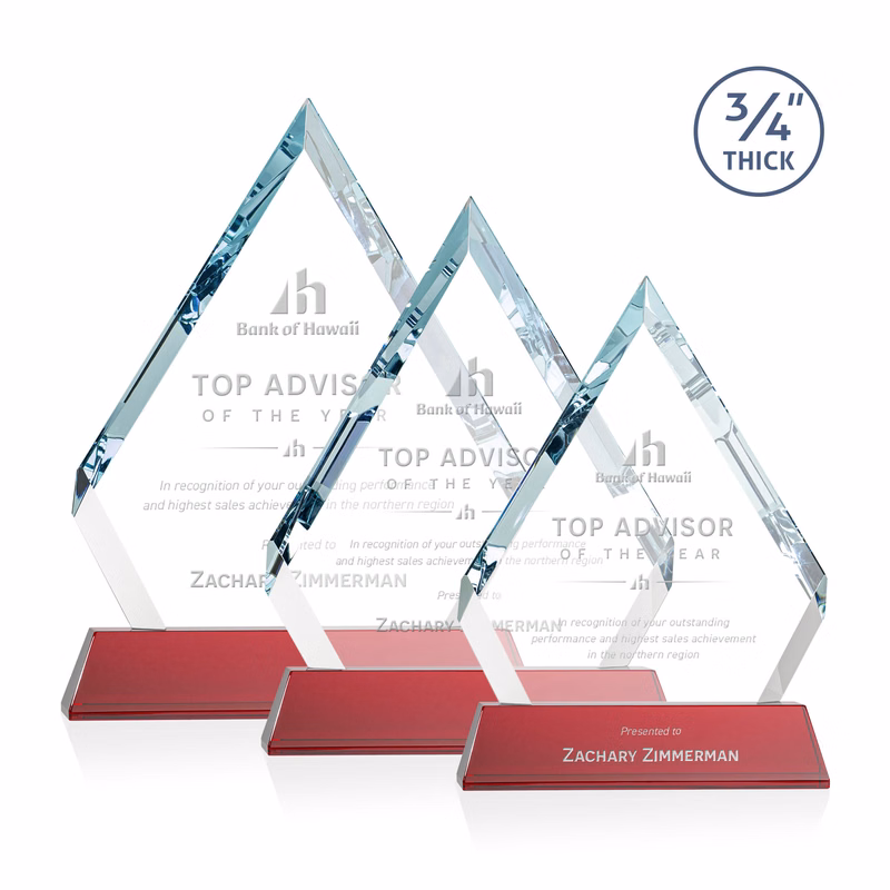 Apex Award on Newhaven Base - Red