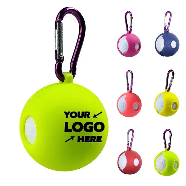 Custom Silicone Golf Ball Holder with Hook — Premium Golfer Sports Promotional Item 1