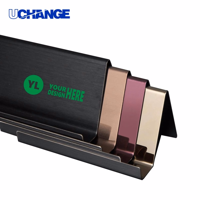 Stainless Steel Desktop Business Card Holder