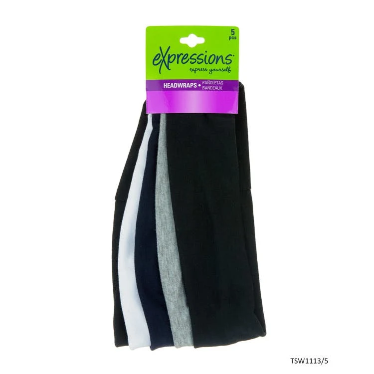 Headwraps - Assorted Colors 5 Piece 1