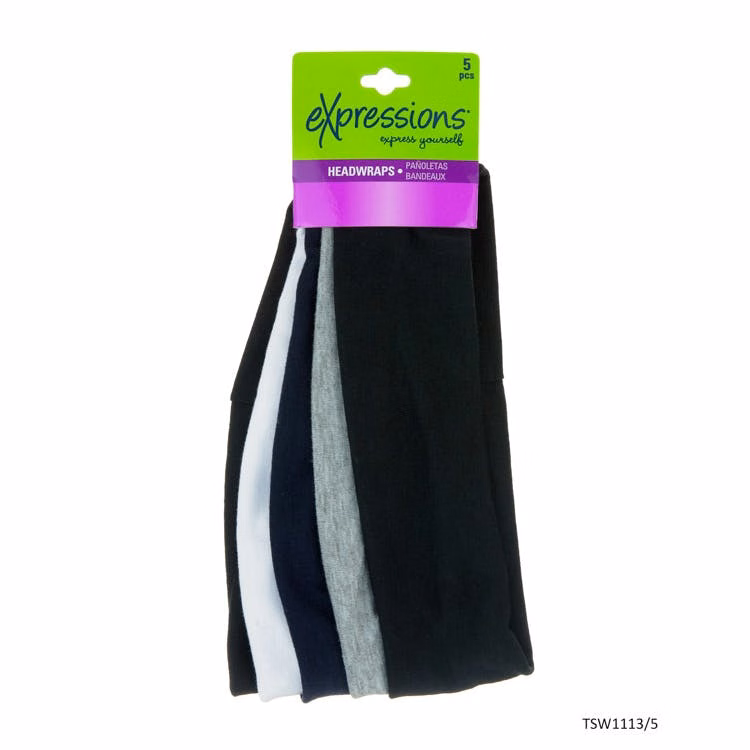 Headwraps - Assorted Colors 5 Piece