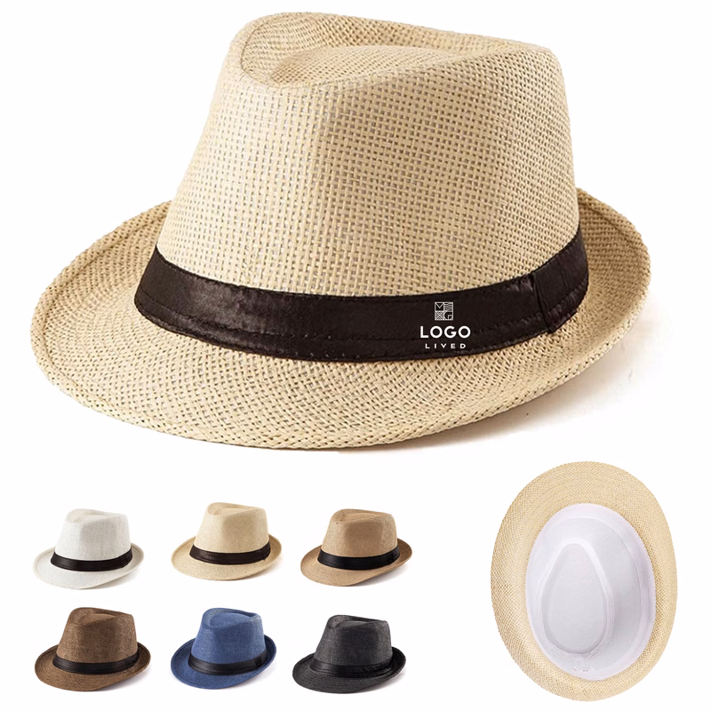 Eco Friendly Natural Straw Fedora Panama Hat