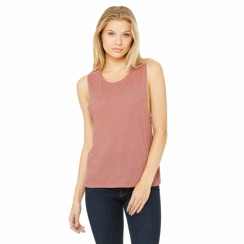 Bella Ladies Flowy Scoop Muscle Tank