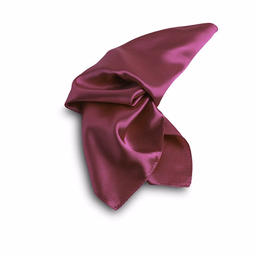 Fuchsia Polyester Satin Scarf - 30"x30"