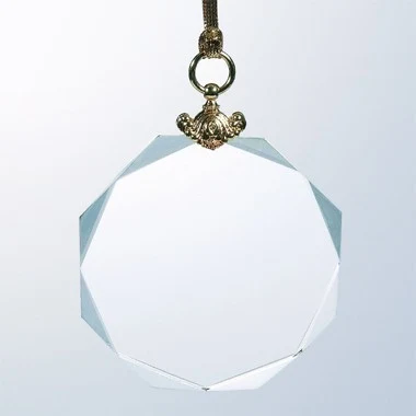 Elegant Gem-Cut Optical Crystal Ornament - Octagon 1
