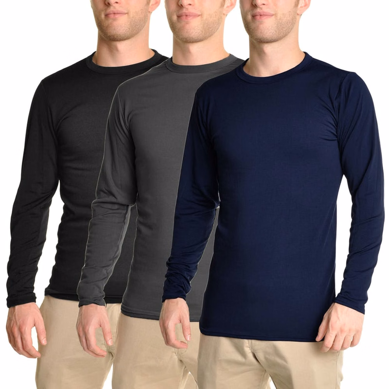 Men's Long-Sleeve Thermal Tops - Assorted