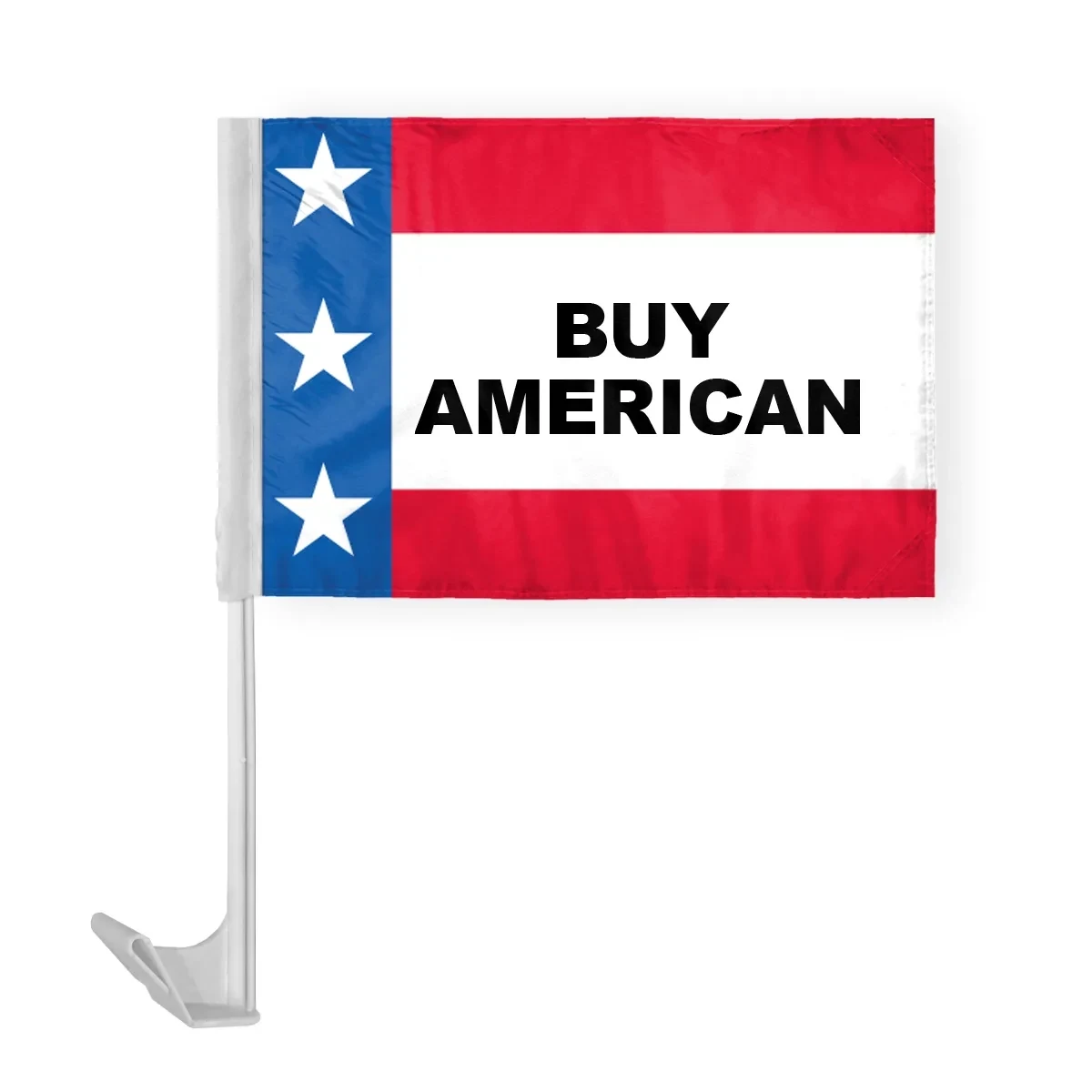 12" x 16" Patriotic Message Car Flag - wPoly 1