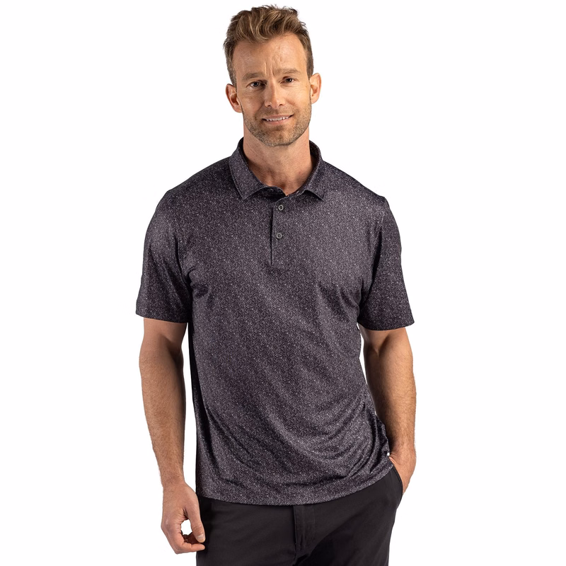 Cutter & Buck Pike Recycled Fern Print Mens Polo