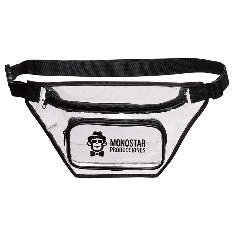 Two Zippered Clear Fanny Pack 1