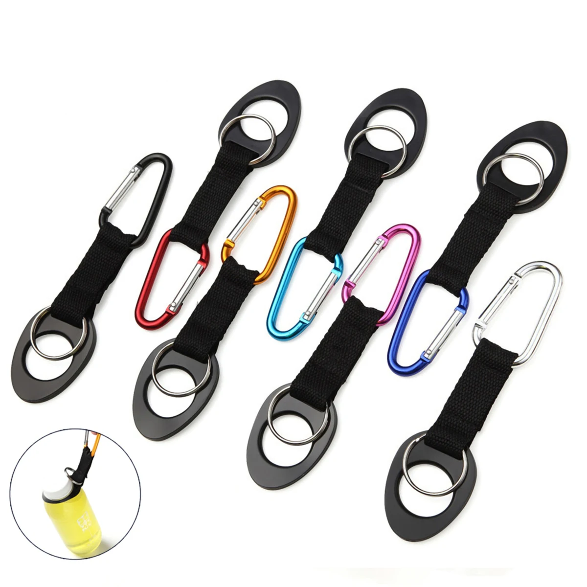 Versatile Water Bottle Holder w/Carabiner Clip 1