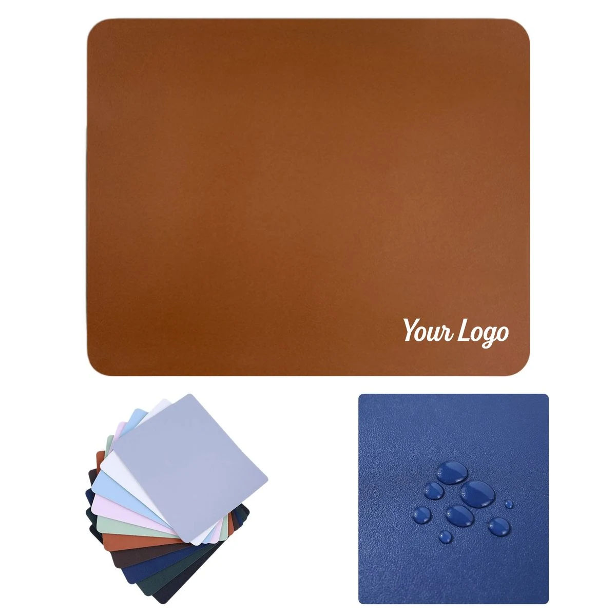 Water-Resistant PU Leather Mouse Pad 1