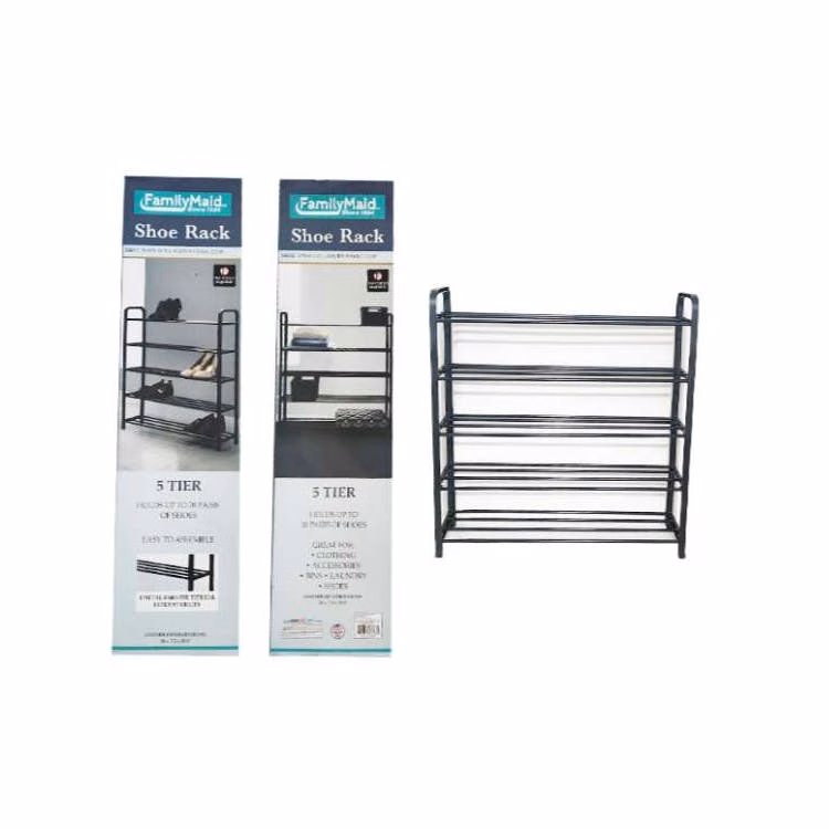 Shoe Racks - 5 Tier Black