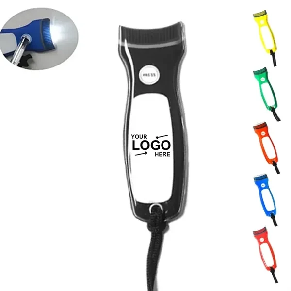 Custom PVC LED Flashlight with Magnetic Mount — Outdoor Adventure Keychain 1