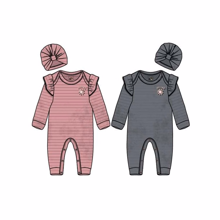 Girls Rib Velour Coveralls with Hat Size 12-24 Months