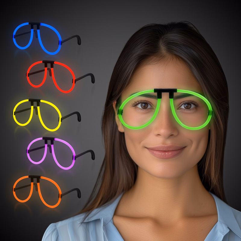 Neon Glow Eye Glasses (Assorted 6)