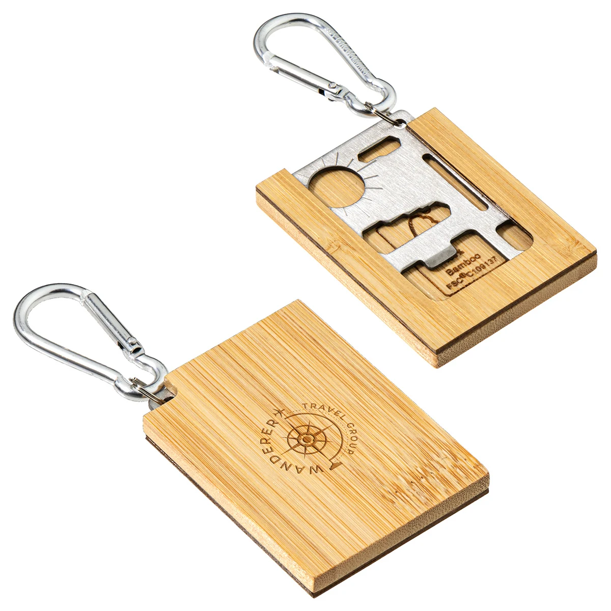 Best Buddy Tools® Bamboo Multi-Tool with Carabiner 1