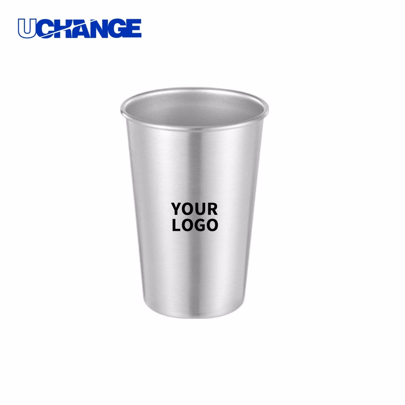 Stainless Drink Cup Single Wall 16 Ounce
