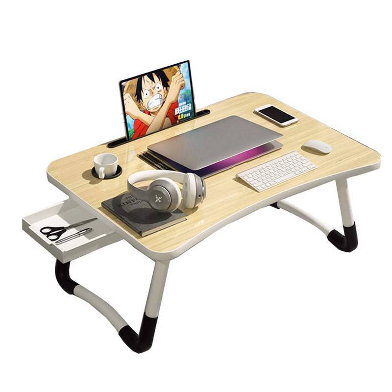 Lazy Foldable Desk with Drawer